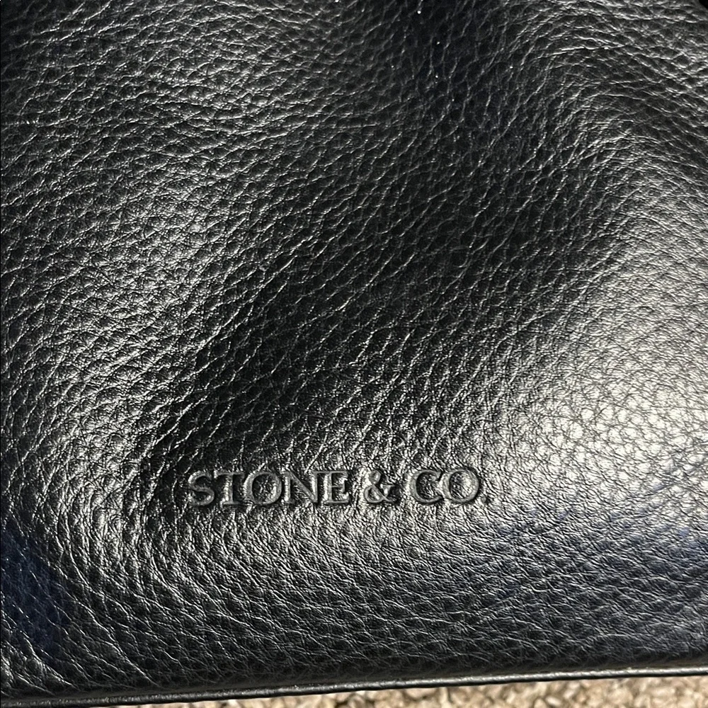 Stone & Co. Black Leather Shoulder Bag - Picture 2 of 8